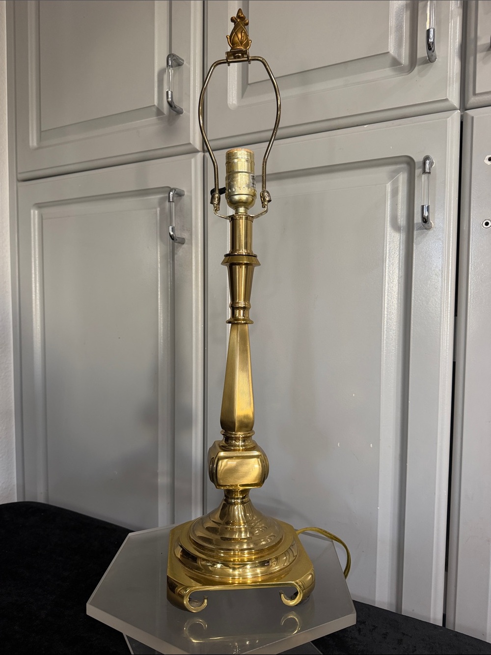 Brass Table Lamp - Gold Finish